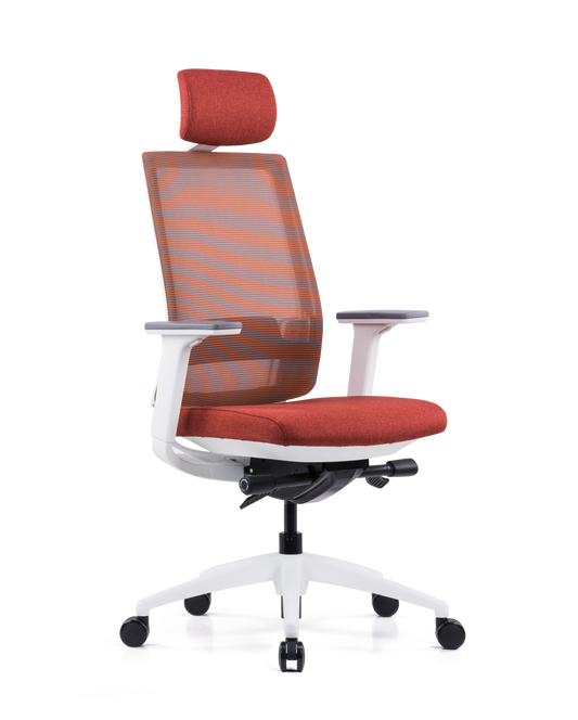 K17 VIX 辦公人體工學椅 - 胭脂紅色
