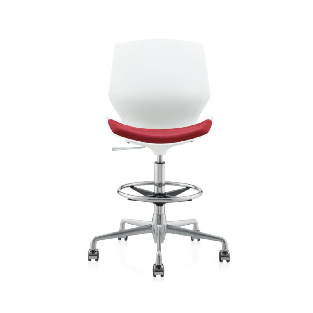 EKO STO01 High back stool - with footring