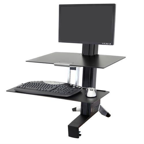 WorkFit-S, Single LD Workstation with Worksurface (black)