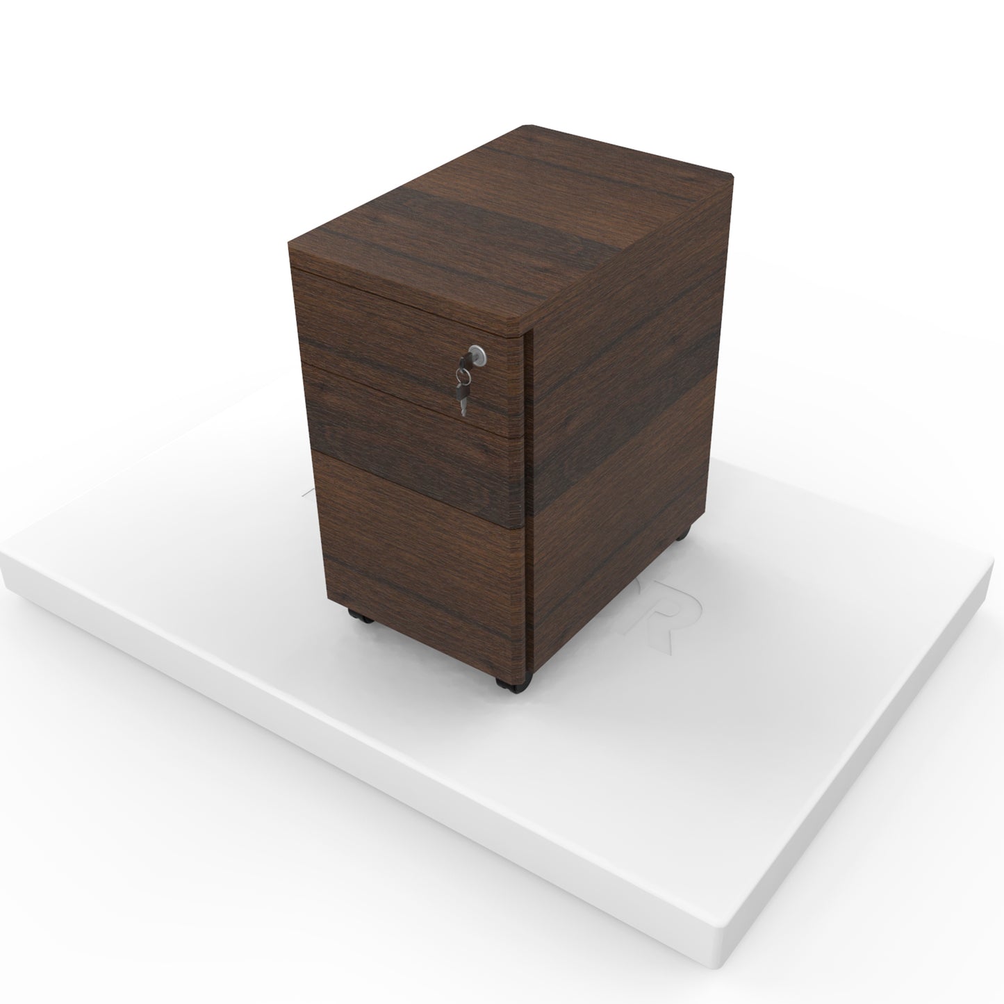 Mobile Pedestal (3 layers Drawer with Key-lock)