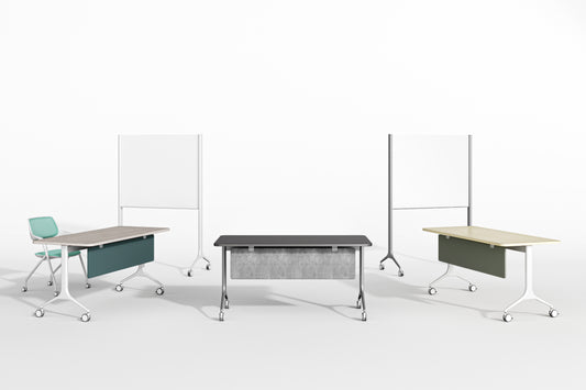 Folding Training Table (White Frame)