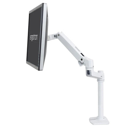 Ergotron LX Desk Monitor Arm, Tall Pole (white) - 13" pole - 34” Mon max.