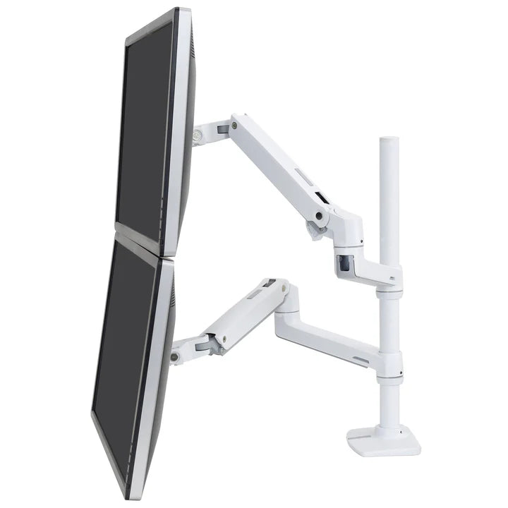 Ergotron LX Stacking Arm, Tall Pole,white, 2-4 Monitors Arms