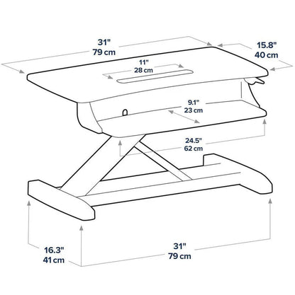 ERGOTRON WorkFit-Z Mini Ergonomic Sit-Stand Desktop- Desk on Desk (Converter)