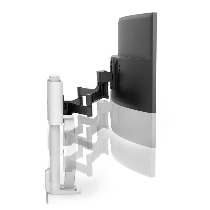 TRACE™ Executive Single Monitor Mount (White/ Black Colour)