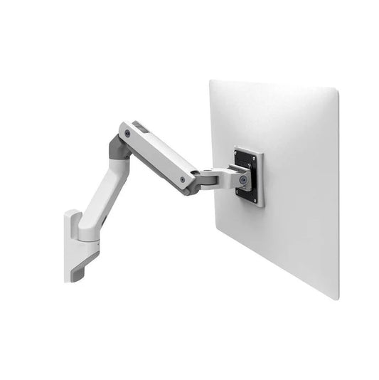 HX Wall Mount Monitor Arm (white) Heavy Monitor Mount - PART NUMBER: 45-478-216